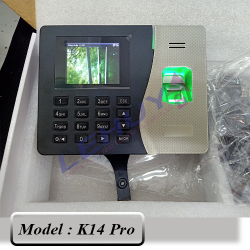 Máy chấm công vân tay và thẻ ZKTECO K14 Pro